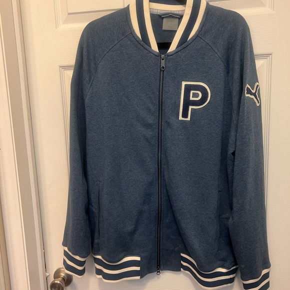 Puma men’s Letterman jacket size large - Picture 6 of 11